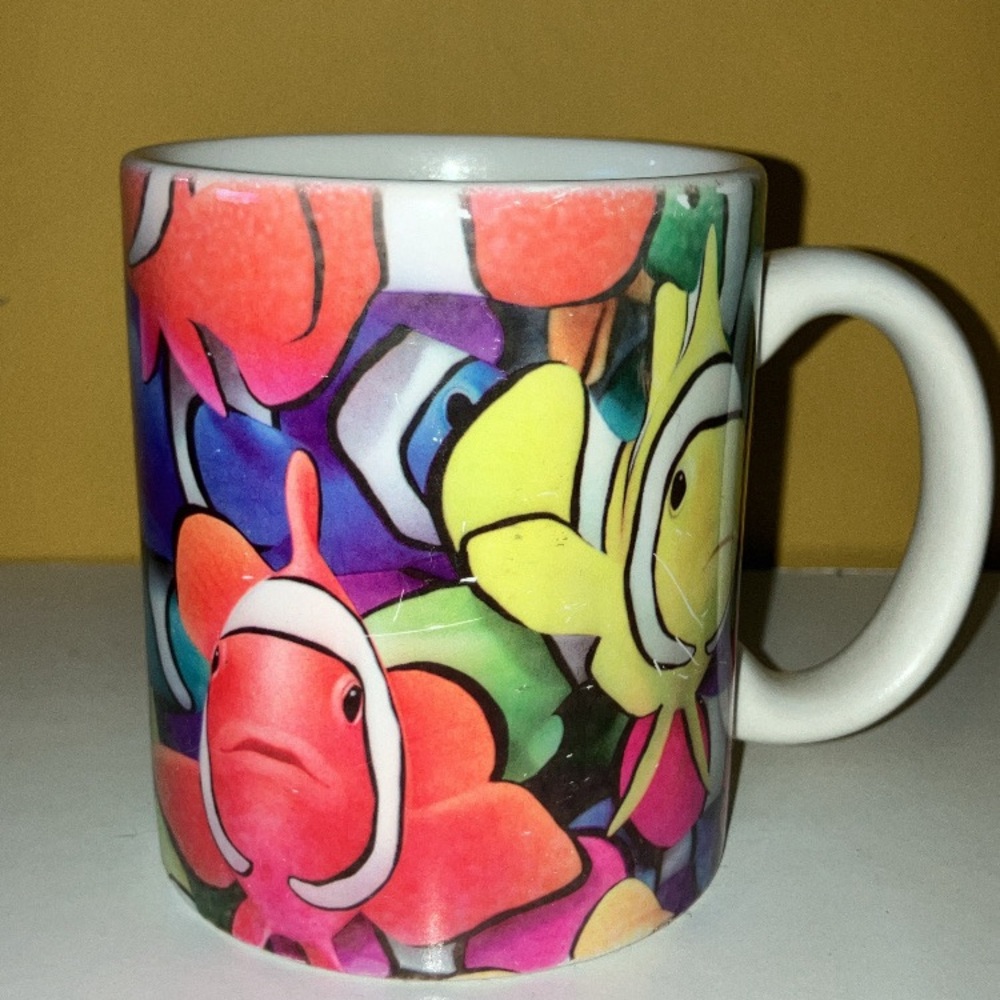 Colorful Fish Design Mug